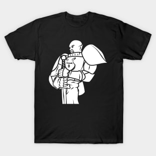 Orc Knight (White): A Fantasy Design T-Shirt